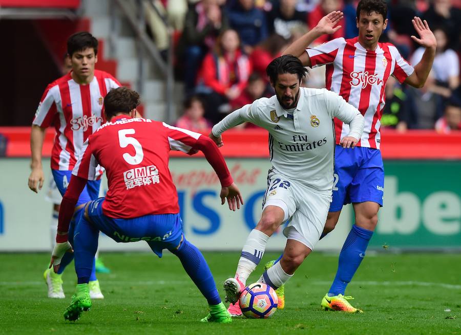 El Sporting-Real Madrid, en imágenes