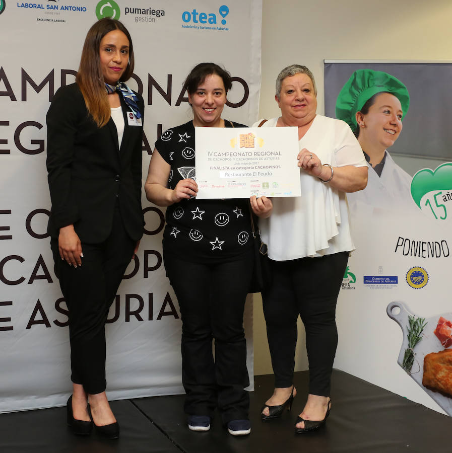 IV Campeonato Regional de Cachopos y Cachopinos de Asturias. Finalista en categoría cachopinos: Restaurante El Feudo