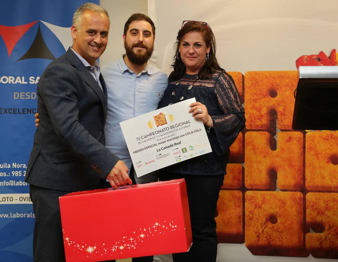 IV Campeonato Regional de Cachopos y Cachopinos de Asturias. Premio especial mejor maridaje con Coca Cola La Cañada Real