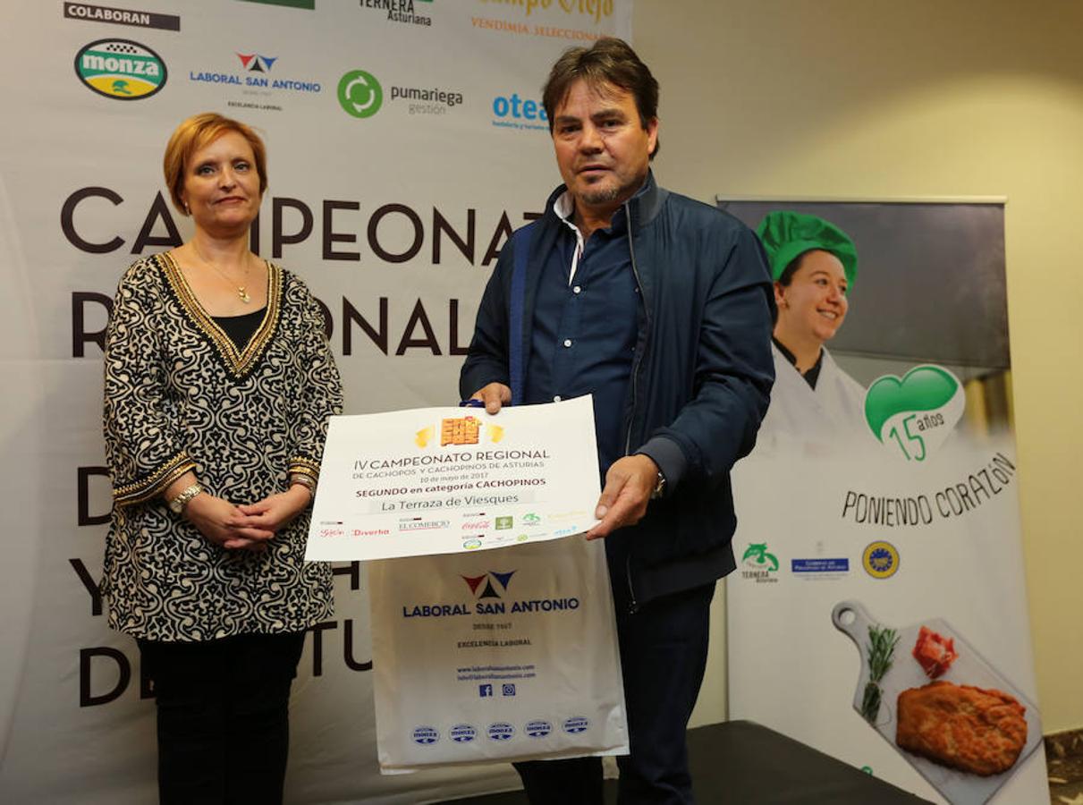 IV Campeonato Regional de Cachopos y Cachopinos de Asturias. Segundo premio en categoría cachopinos: La Terraza de Viesques