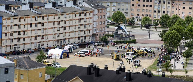 Simulacro de accidente con víctimas en Vegadeo