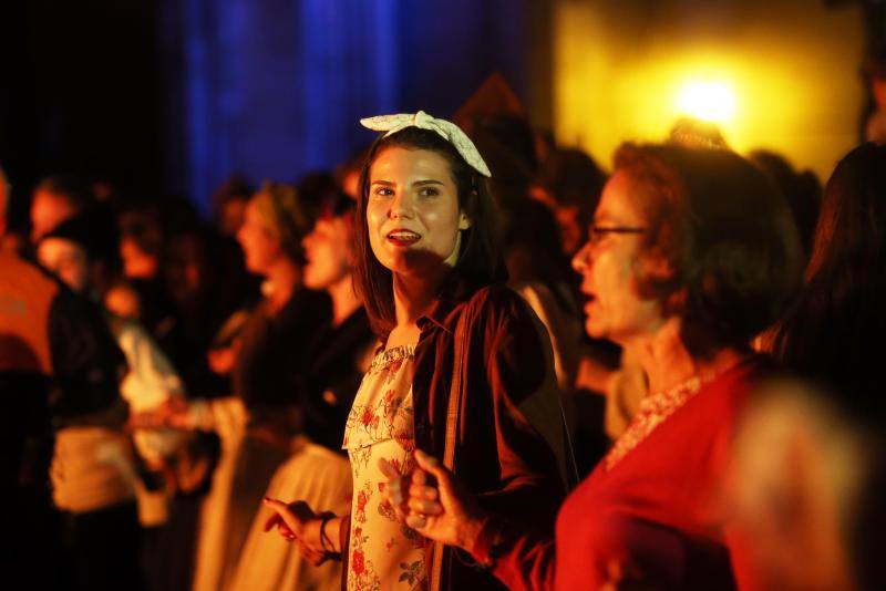 Hoguera de San Juan en Oviedo