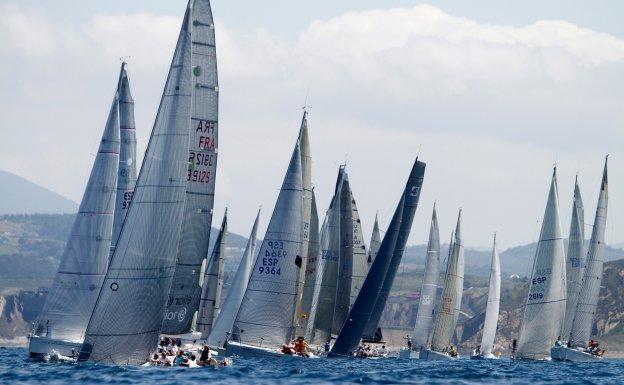 La salida de la Regata El Gaitero del pasado año. 