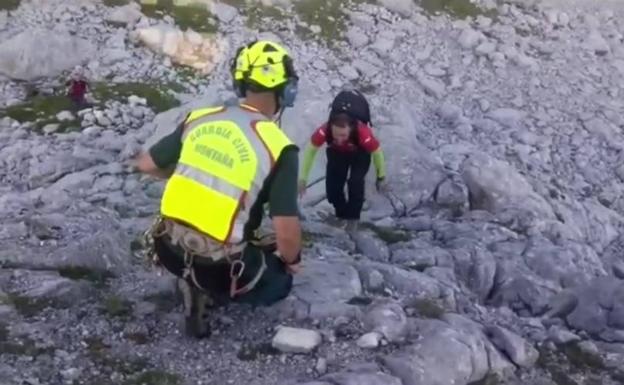 Complicado rescate de un espeleólogo en una sima de Picos de Europa