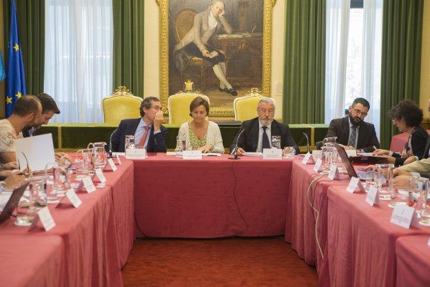 Reunión del consejo de administración de Gijón al Norte el pasado 11 de julio. 