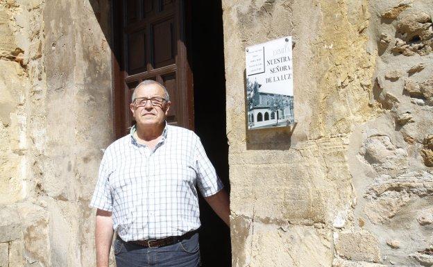 Miguel Ángel Díaz, en el entorno de la Ermita de La Luz. 