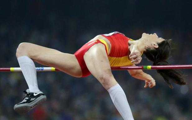Ruth Beitia, en los Mundiales de Pekín 2015. 