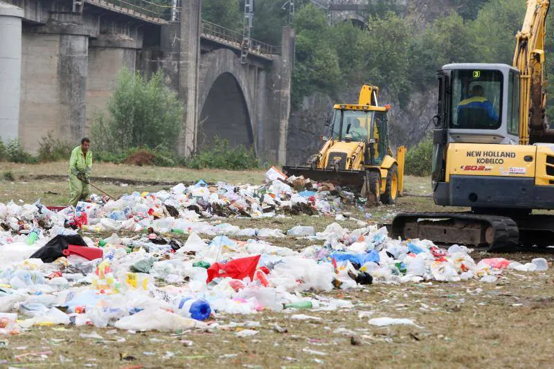 Así quedó el campo de Salcéu tras el Xiringüelu 2017