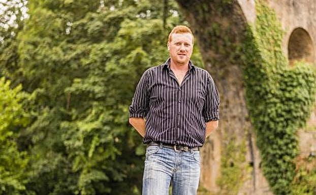 Isaac Sierra, en Cangas de Onís. 