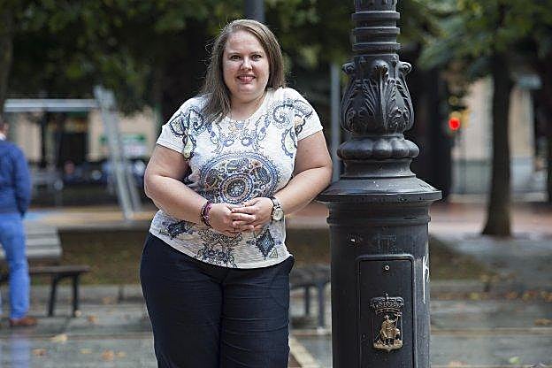 Lorena Corripio, en el paseo de Begoña. 