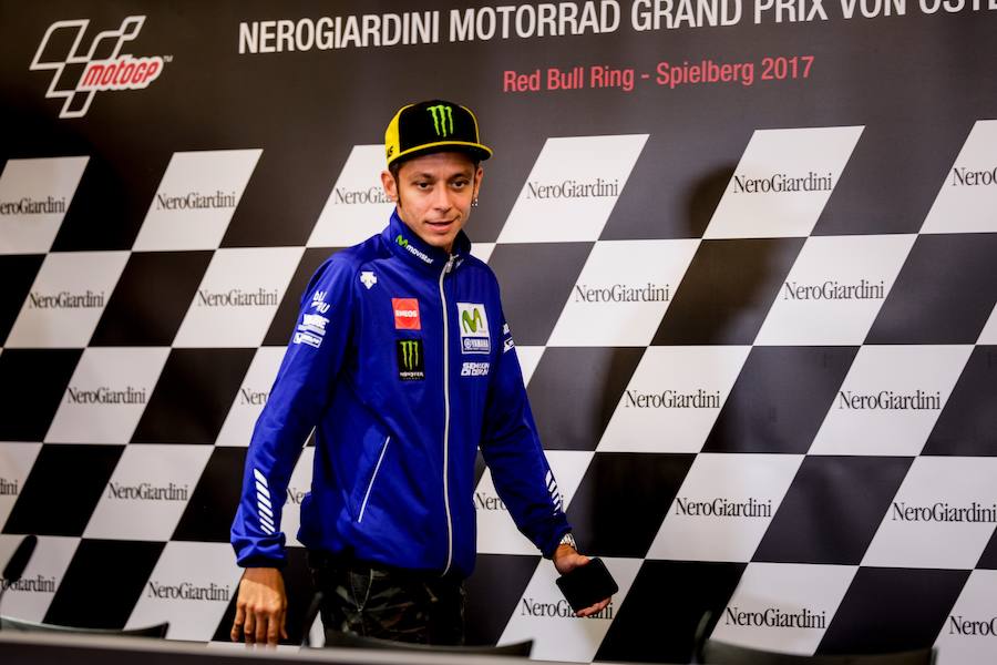 Valentino Rossi, en rueda de prensa. 