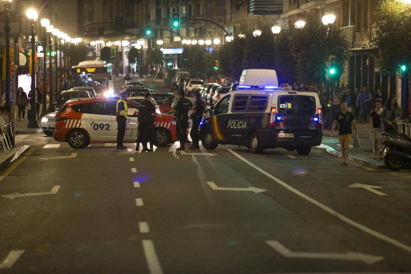 Amplio dispositivo de seguridad para la noche grande de Gijón