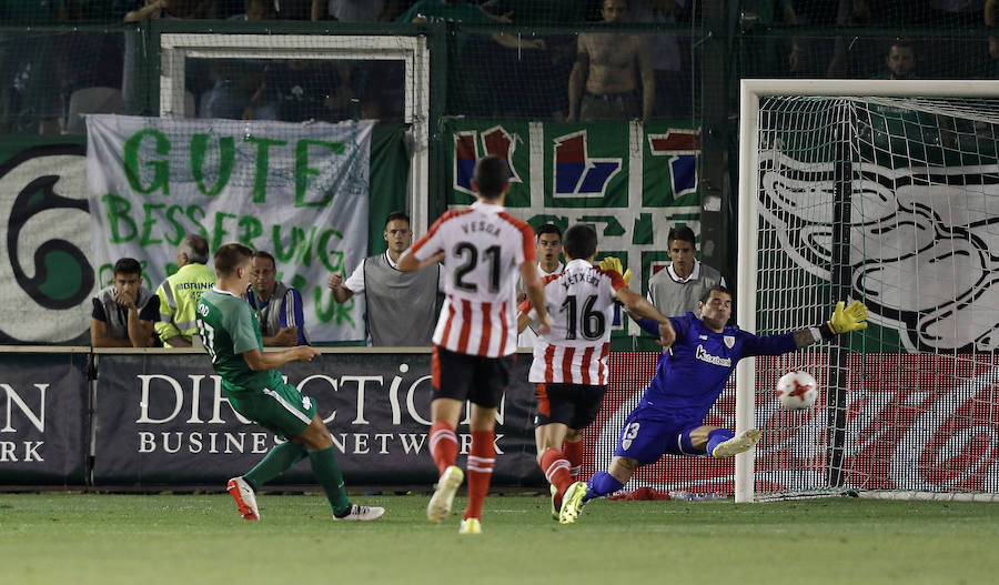 El equipo de Ziganda consiguió derrotar al Panathinaikos gracias a los tres goles que anotó en poco más de cinco minutos.