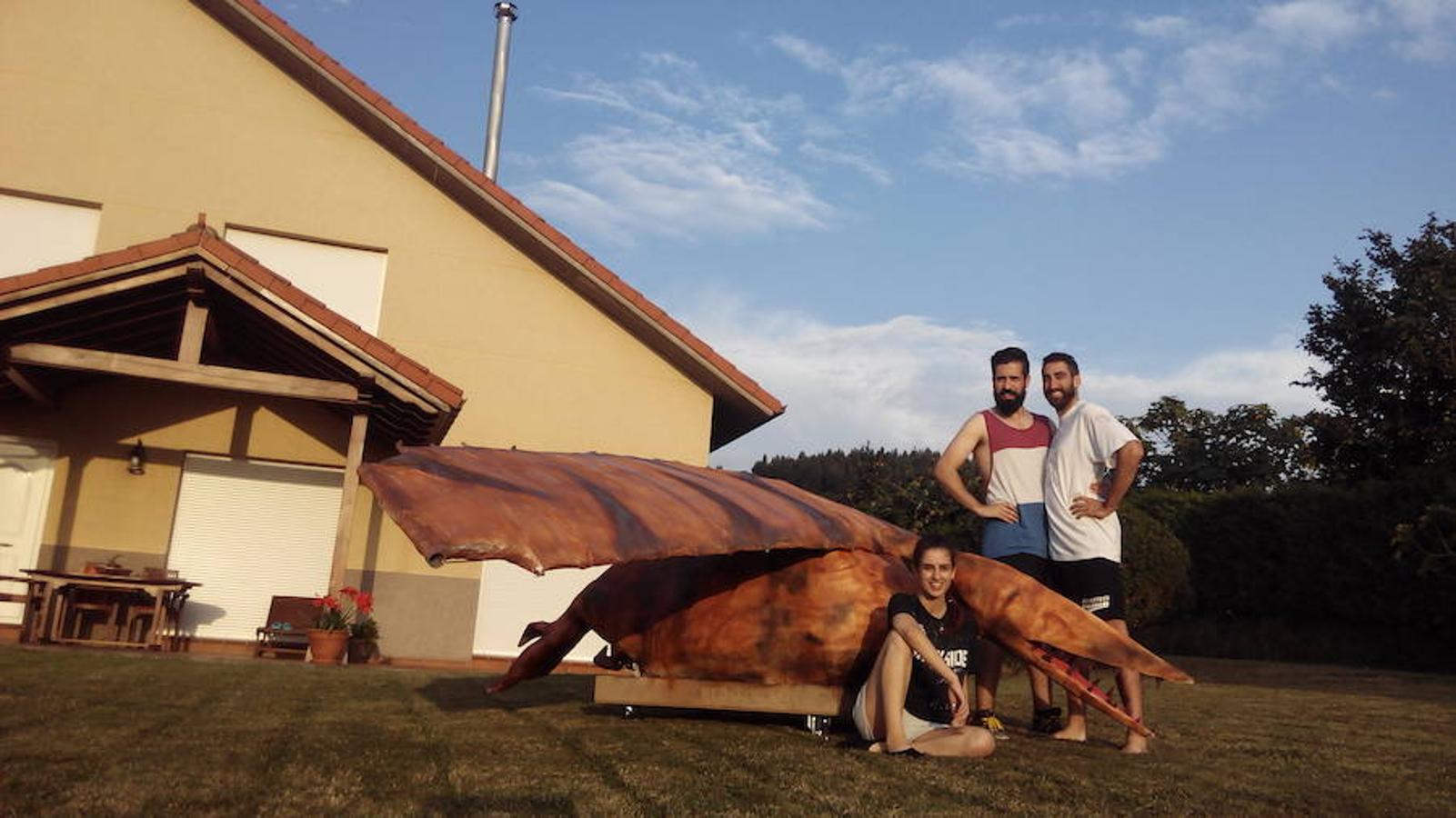 Pteronadador. Gijón. Miembros. Eva Álvarez, Alejandro Menéndez, Daniel Zamora, Carlos Hevia y Daniel Cortina.