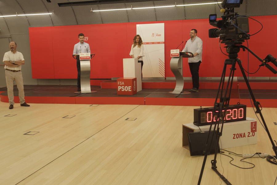 Adrián Barbón y José María Pérez contraponen sus programas para optar a la Secretaría General del PSOE asturiano