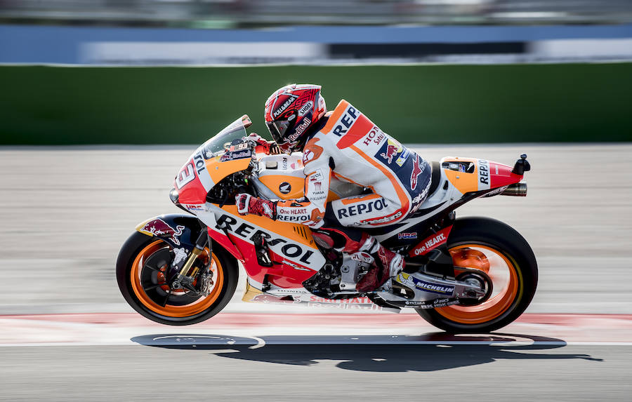 El español Marc Márquez (Repsol Honda) saldrá tercero en el GP de San Marino, tras sobreponerse a una caída durante los entrenamientos.