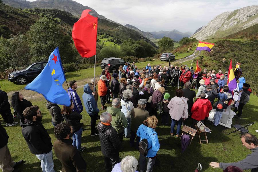 Homenaje republicano en El Mazucu, en Llanes