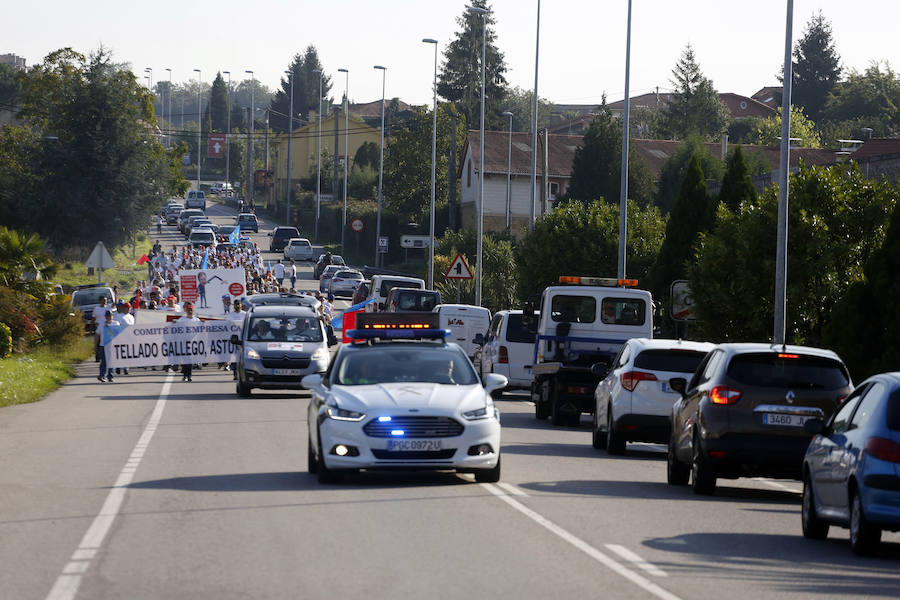 Marcha de los trabajadores de CAPSA hasta Oviedo