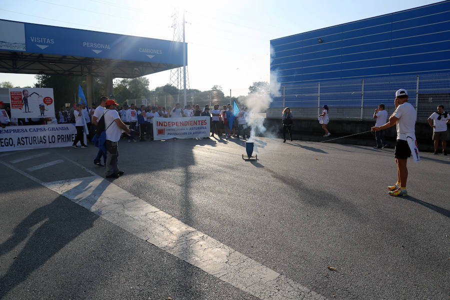 Marcha de los trabajadores de CAPSA hasta Oviedo