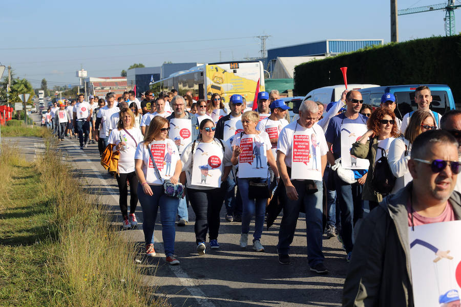 Marcha de los trabajadores de CAPSA hasta Oviedo