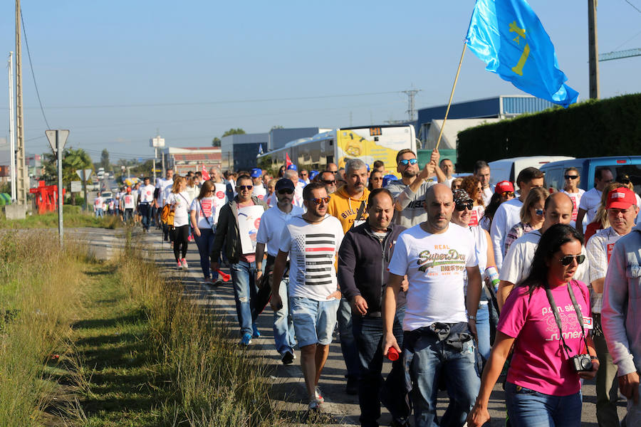 Marcha de los trabajadores de CAPSA hasta Oviedo