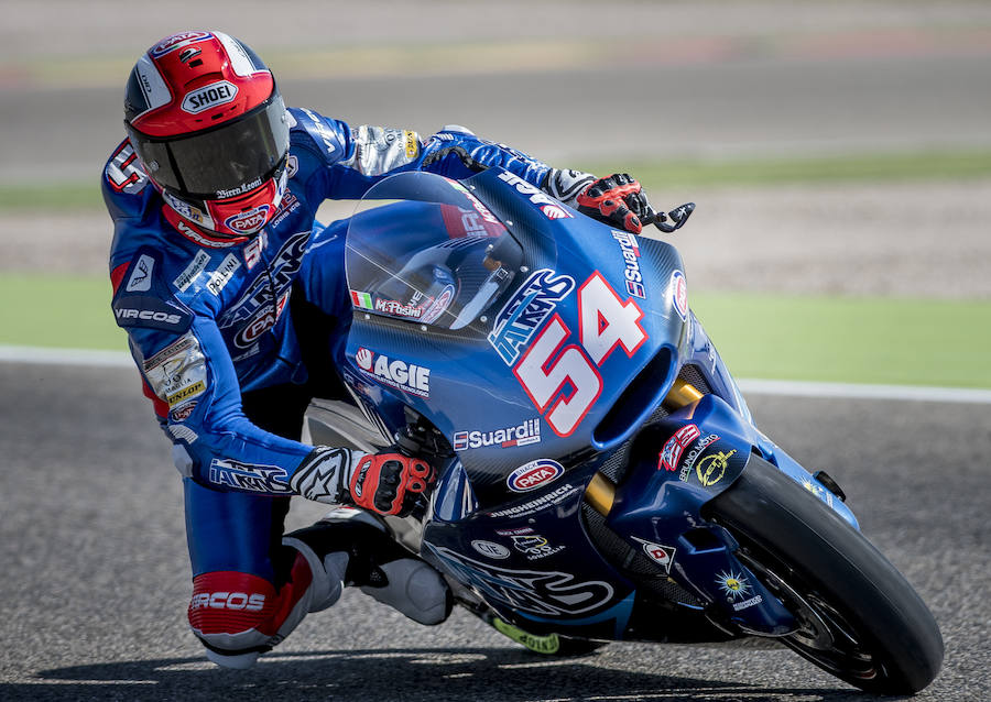 Maverick Viñales firmó la pole en MotoGP, Miguel Oliveira fue el más rápido en Moto2 y Jorge Martín marcó el paso en Moto3.