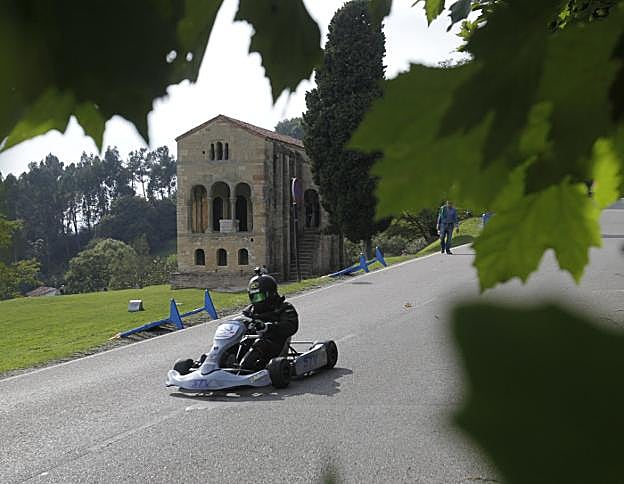 El desceso de carrilanas por delante del descenso de carrilanas. 