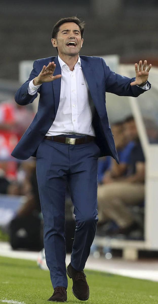 Marcelino pide calma. 