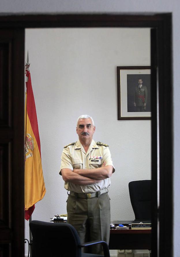 Vicente Bravo, en la sede de la Delegación de Defensa. 