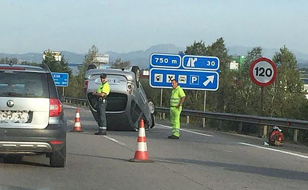 Vehículo accidentado. 