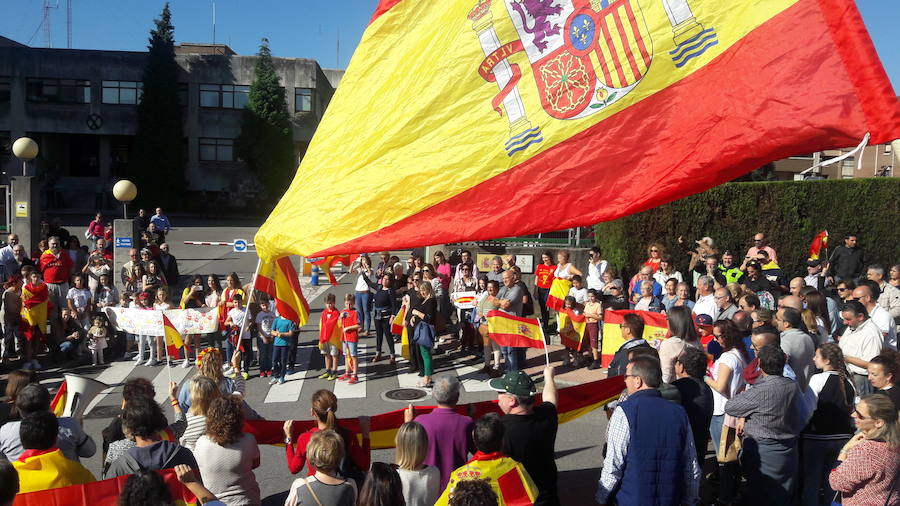 El desafío catalán llena Asturias de concentraciones