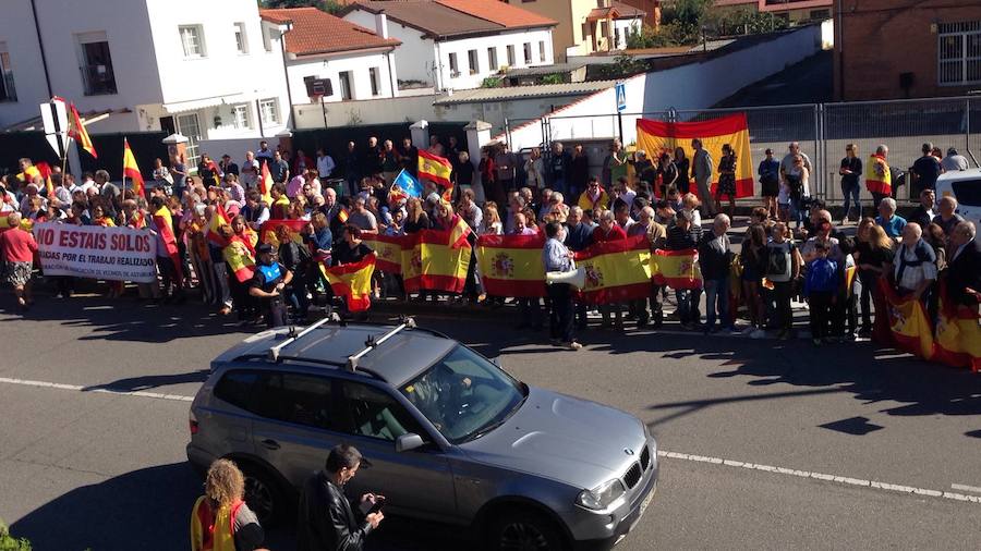 El desafío catalán llena Asturias de concentraciones