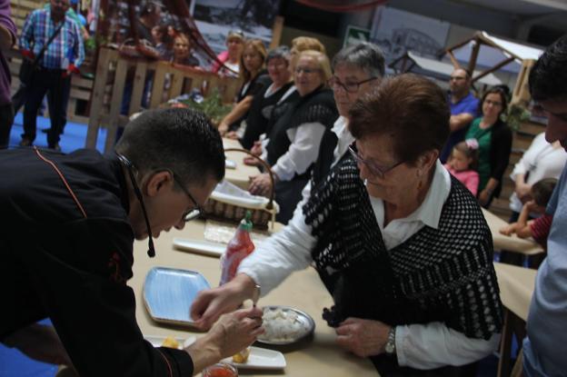 Rubén Morán, en uno de los talleres de cocina. 