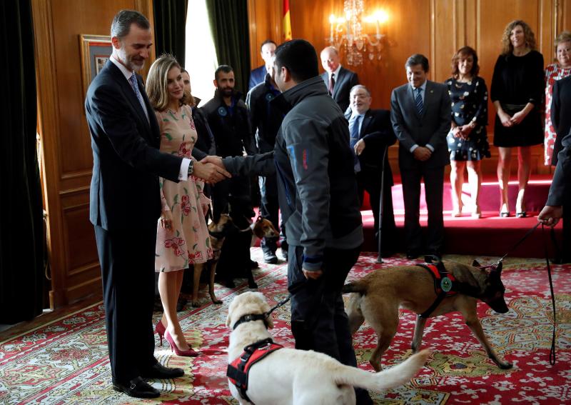 Felipe VI y Doña Letizia se encuentran desde este jueves en Oviedo, donde esta tarde presidirán la ceremonia de los Premios Princesa de Asturias 2017