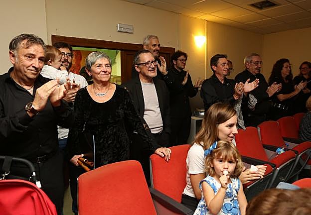 Avelino Alonso, en el centro, tuvo dos días de homenaje. 