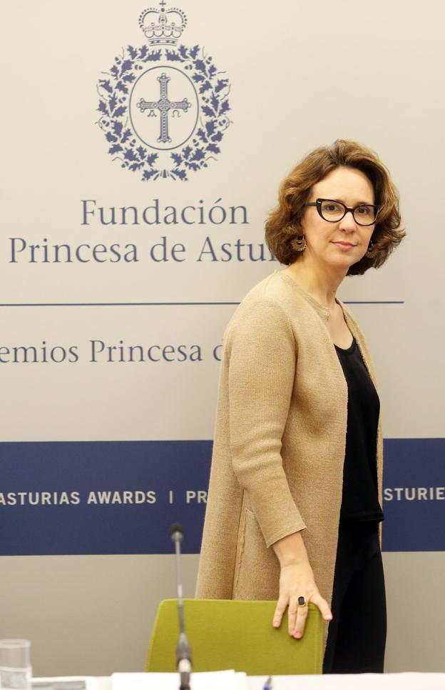 Teresa Sanjurjo, en la sede de la Fundación. 