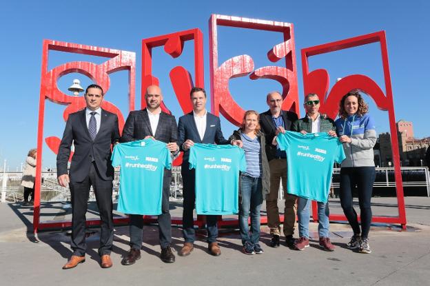 La presentación de la carrera de los 10 kilómetros con la presencia de los atletas Rocío Ríos, Alberto Suárez y Álba García. 