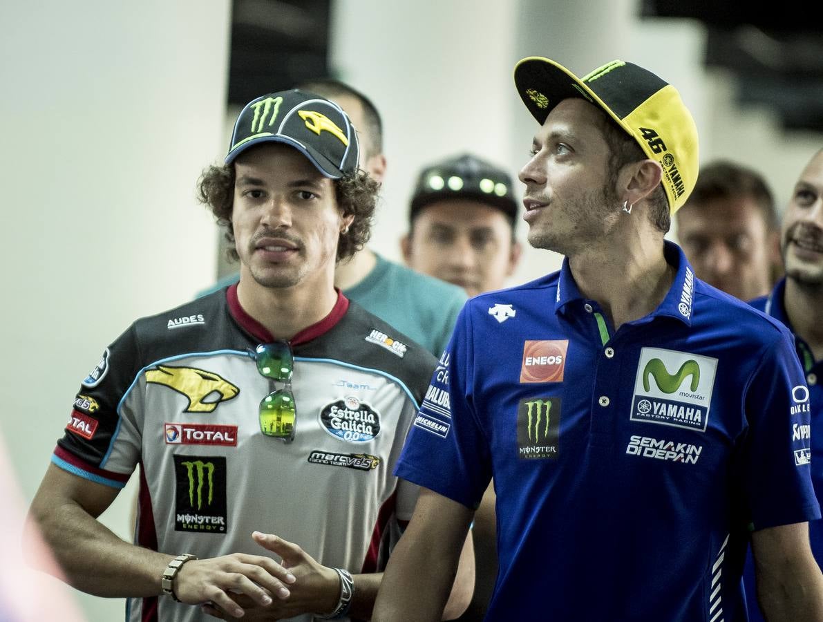 Franco Morbidelli yValentino Rossi. 