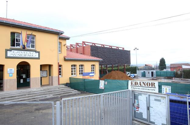 Empiezan las obras en el colegio de Colloto