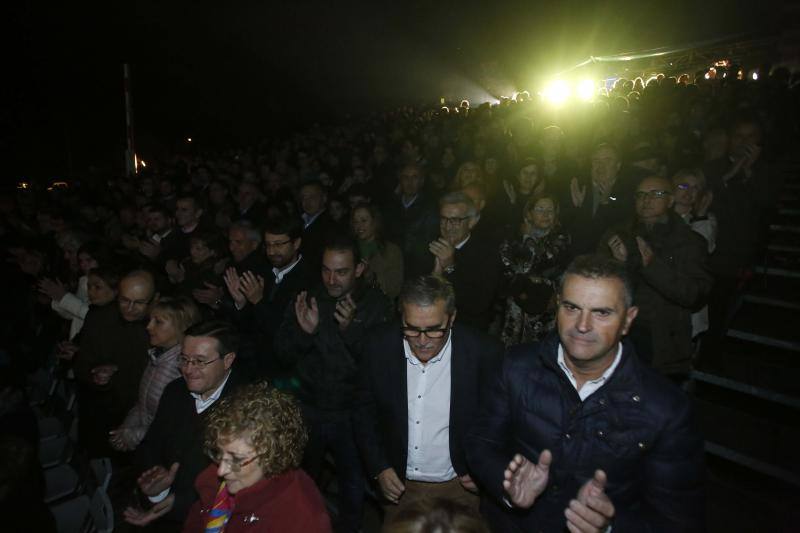 Multitudinario homenaje en el pozo Sotón a los mineros fallecidos