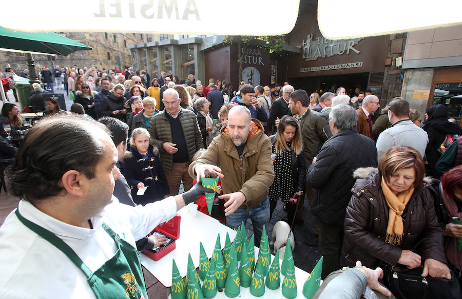 El amagüestu se riega con sidra en Gascona