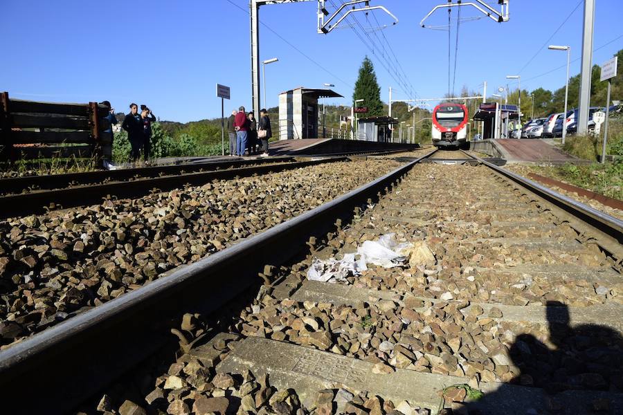 Fallece un hombre de 90 años tras ser arrollado por un tren en el apeadero de Las Segadas