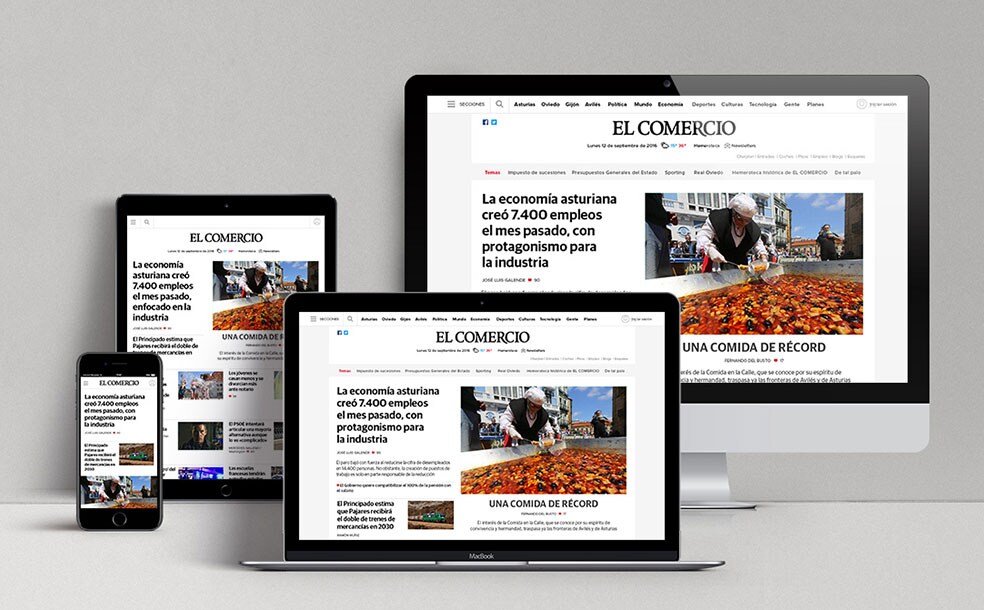La web de EL COMERCIO obtiene el premio al mejor rediseño del año