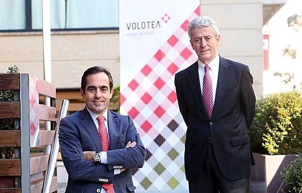 Carlos Muñoz y Lázaro Ros, consejero delegado y director general de Volotea. 