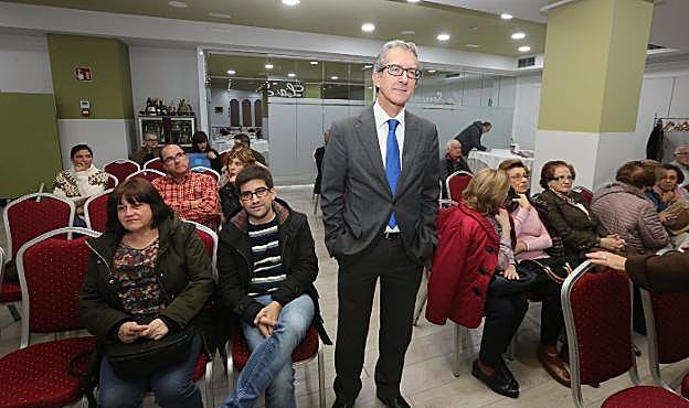 Vidal de la Madrid, antes de la charla. 