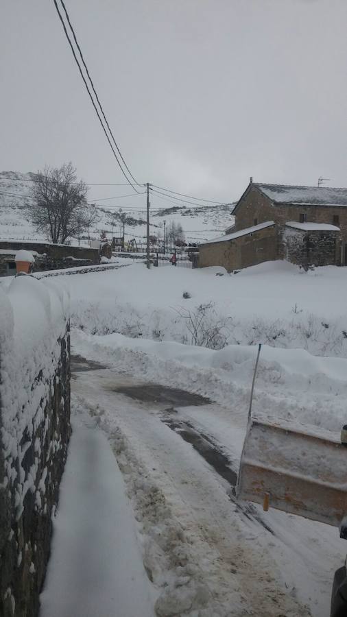 La nieve cubre de blanco Asturias