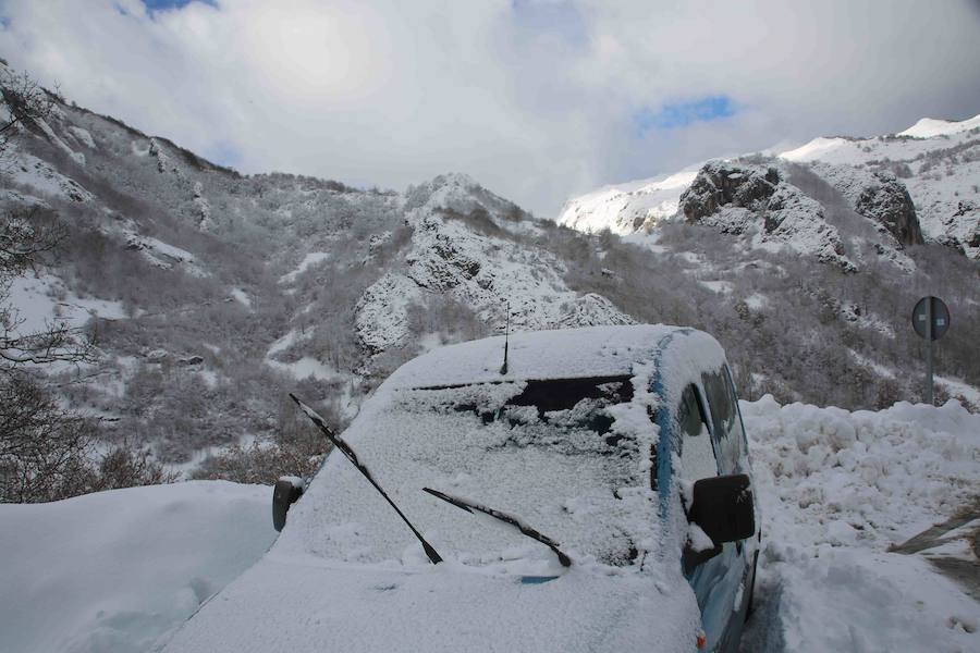 El Principado, cubierto por la nieve