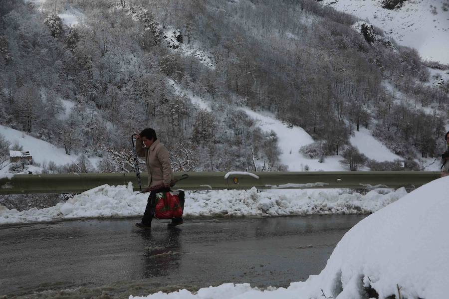 El Principado, cubierto por la nieve