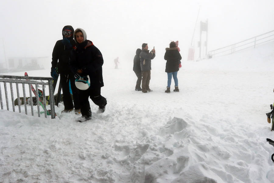 El Principado, cubierto por la nieve