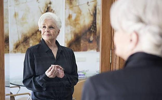 La actriz Lola Herrera, en su casa de Madrid. 